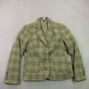 L.L. Bean Women's Checkered Blazer - Sage Green
